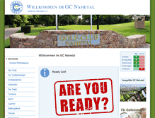 Tablet Screenshot of golfclub-nahetal.de